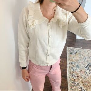 NWT Vivid Importers of NY | Cream Semi Cropped Sweater NWT